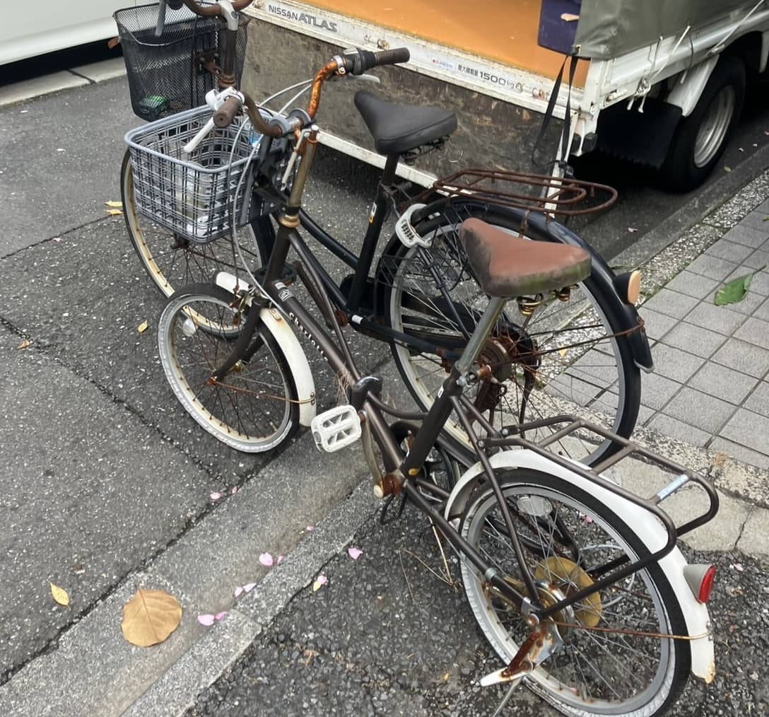 住吉区 放置自転車2台の引き取り