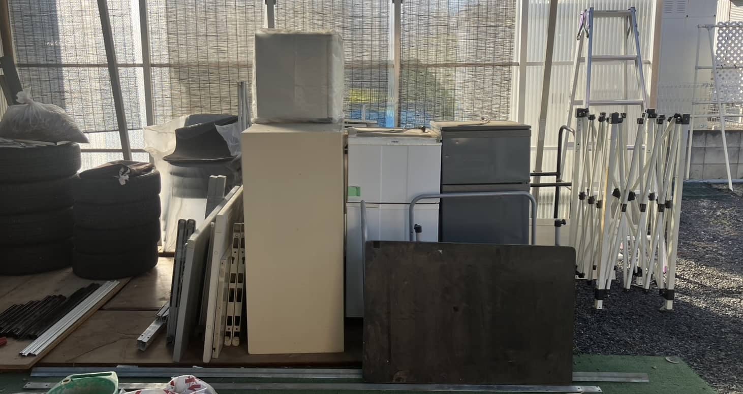 平野区での不用品回収作業