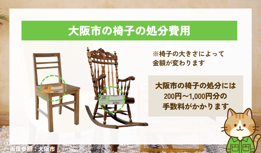 大阪市の椅子の処分費用
